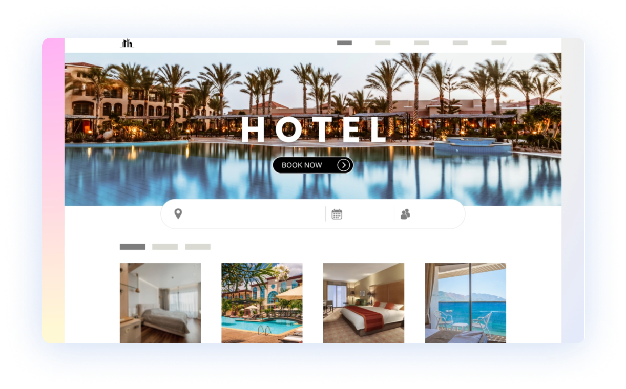 hotel booking visual image