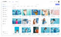 Low quality preview for digital asset management visual