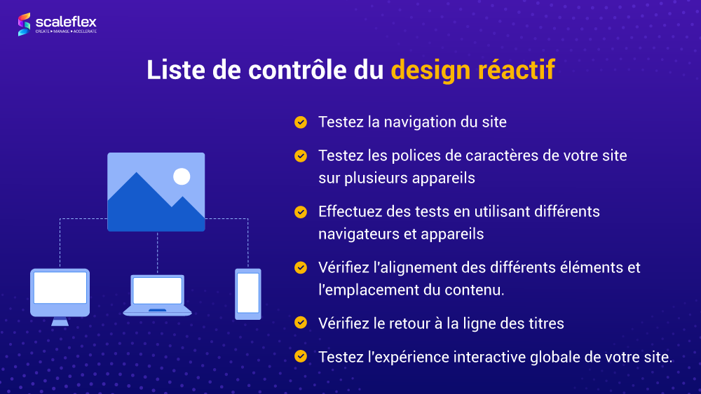 Liste de contrôle pour le design réactif