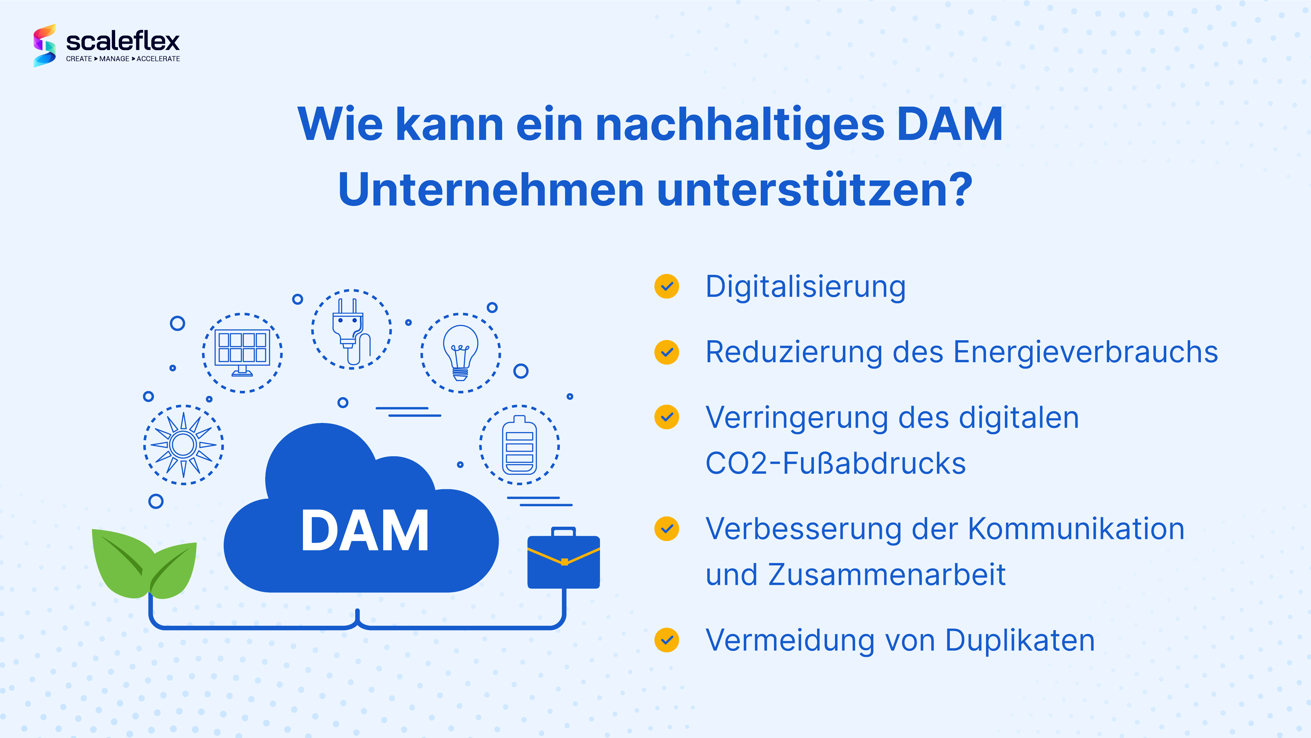 So kann ein nachhaltiges DAM Unternehmen unterstützen